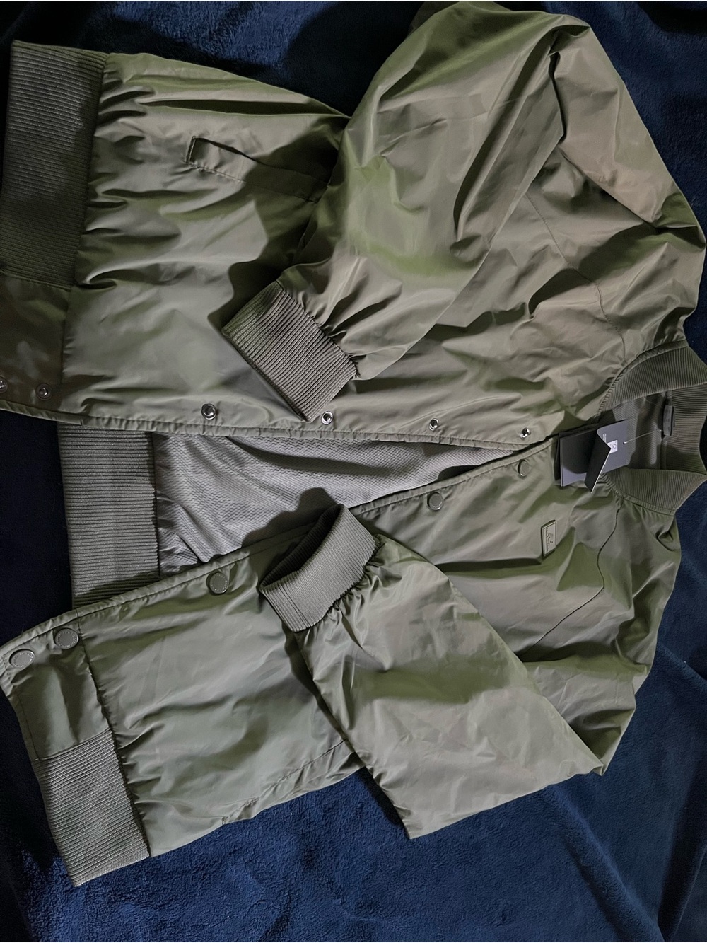New Balance Olive Bomber Jacket